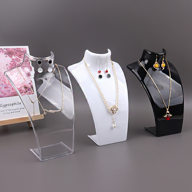 Body Jewelry Holder - Manequim de plástico colar exibição busto