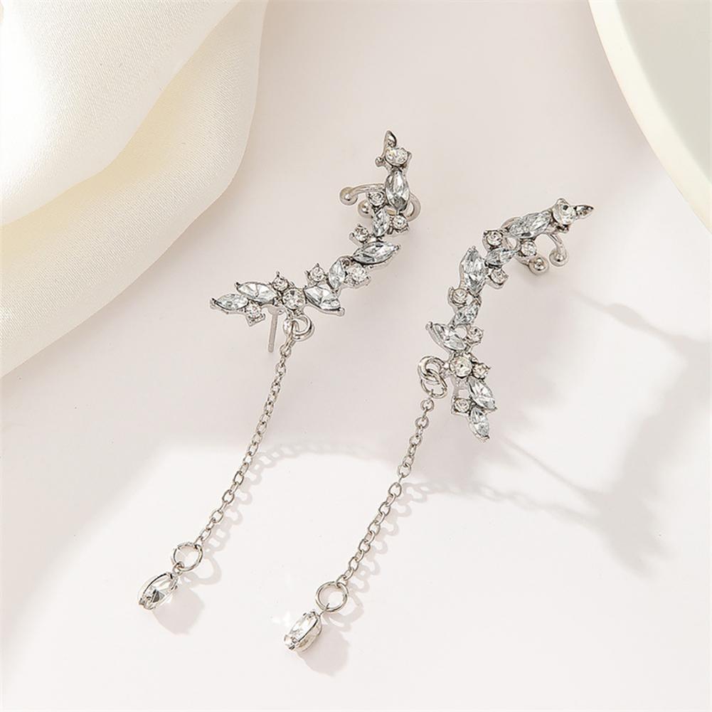 Cluster Stud Ear - Brincos Longos com Franjas, Brincos de