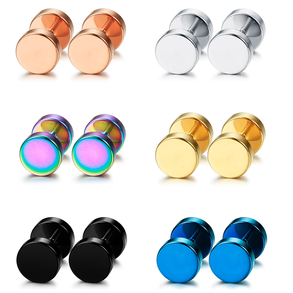 Body Jewelry Tunnels - Brincos de aço inoxidável para homens