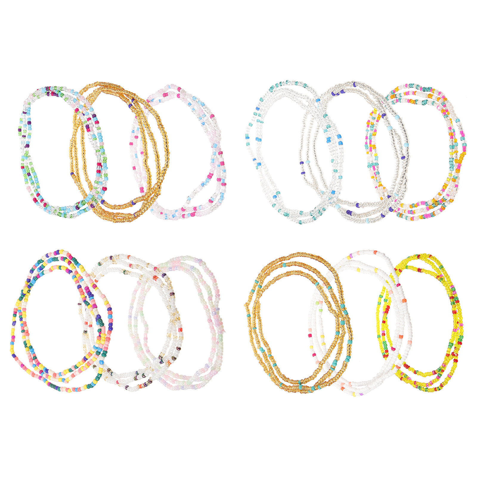 Body Jewelry Plus - 12 Peças Correntes de Cintura Boho