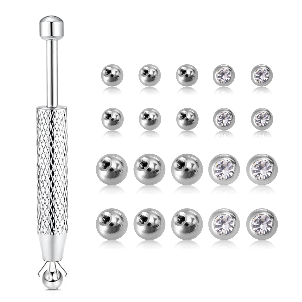 Body Jewelry Holder - 11 peças de Ferramentas para Manuseio