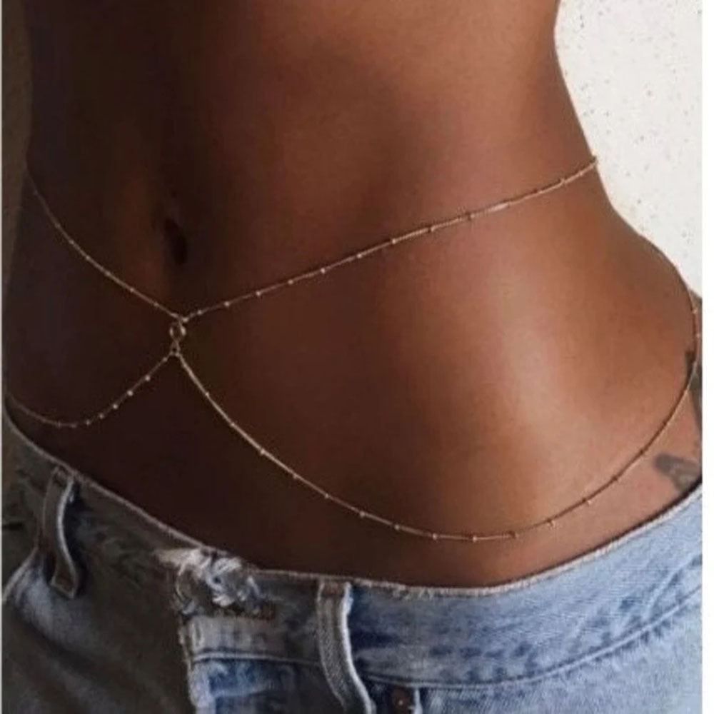 Corrente de Barriga Ajustável  - Body Jewelry Gold Plated avaliação e preço