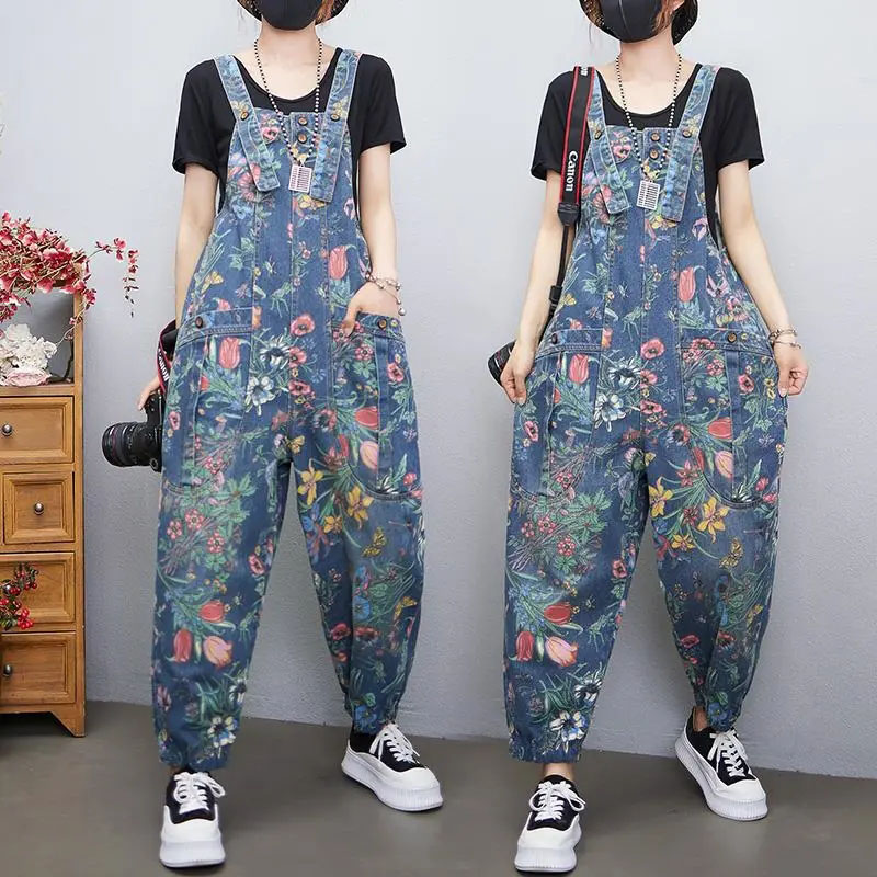 Macacão jeans estampado femini - Body Jewelry Plus avaliação e preço