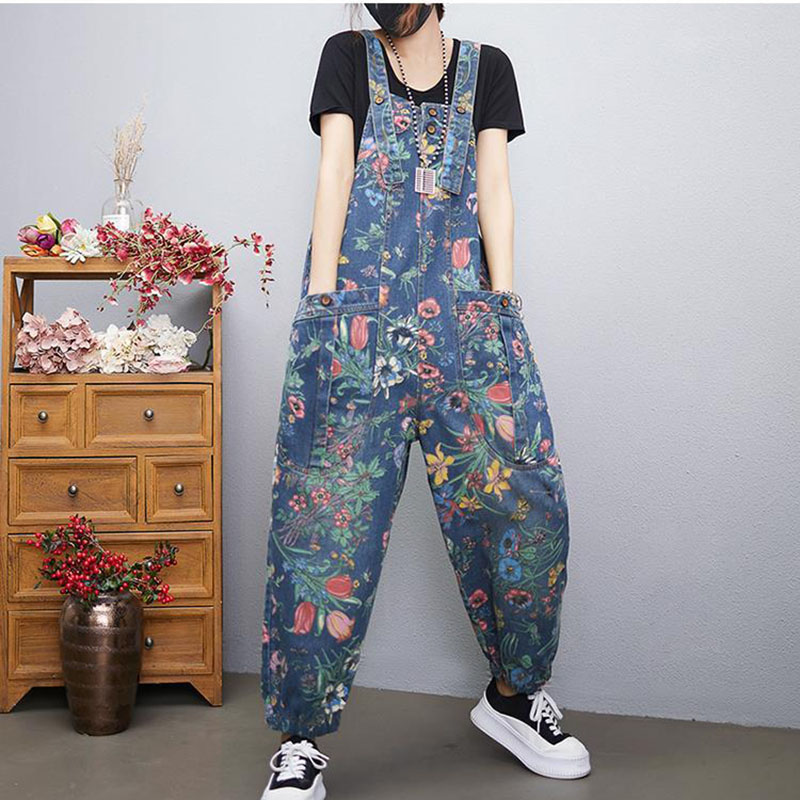 Macacão jeans estampado femini - Body Jewelry Plus avaliação e preço