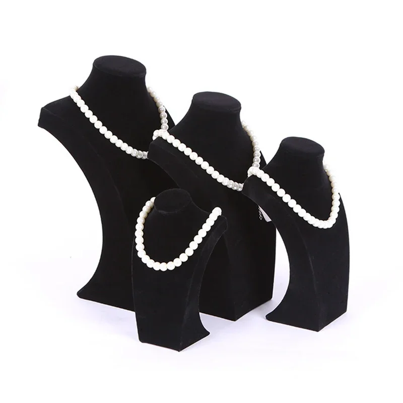 Veludo retrato colar exibição  - Body Jewelry Holder avaliação e preço