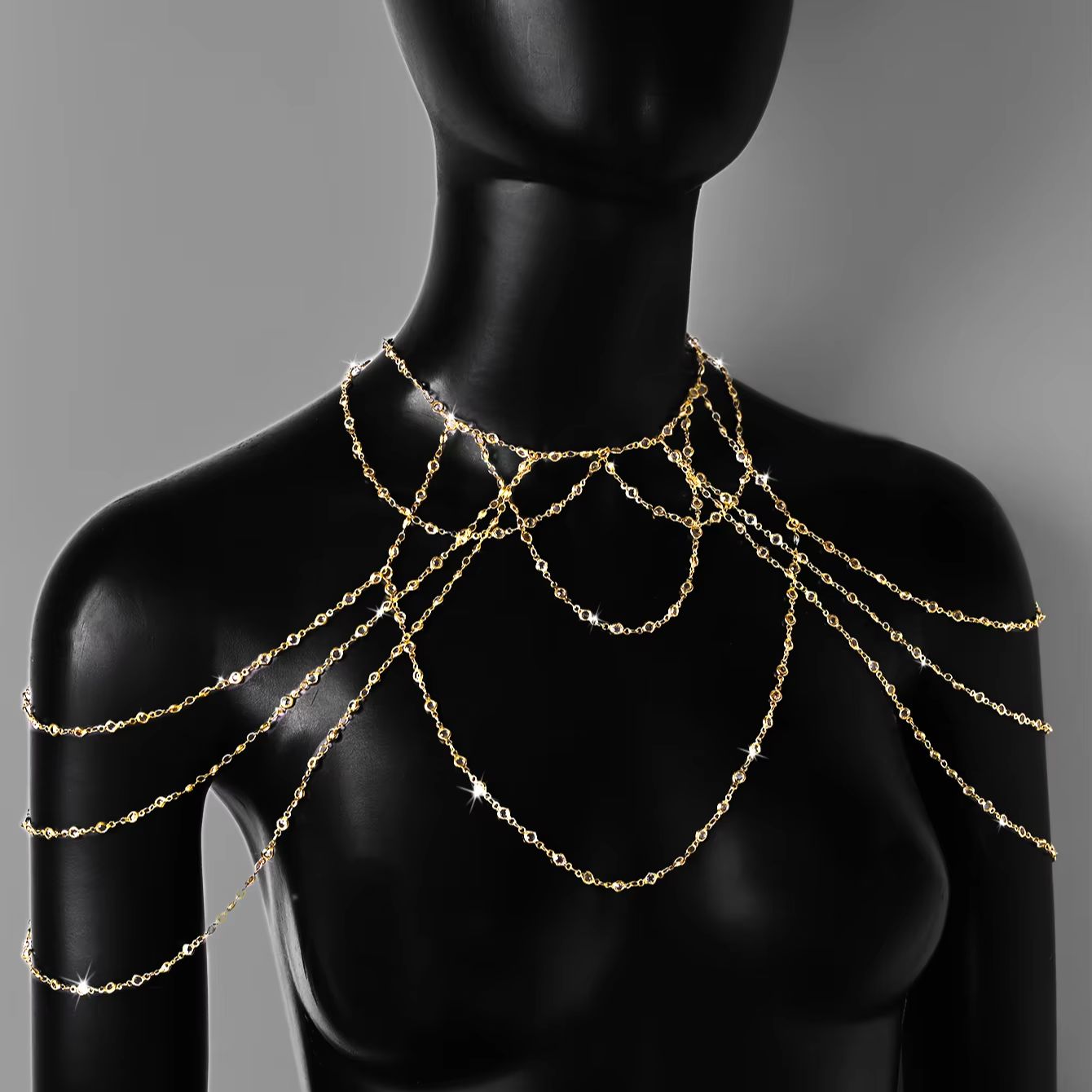 Corrente de Corpo Banhada a Ou - Body Jewelry Gold Plated avaliação e preço