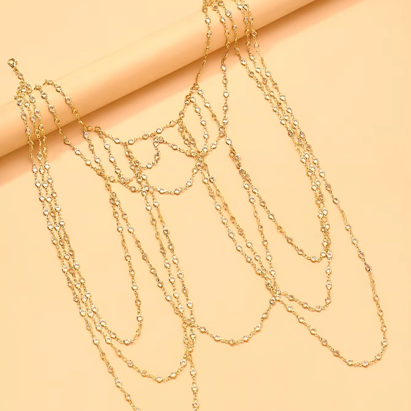 Corrente de Corpo Banhada a Ou - Body Jewelry Gold Plated avaliação e preço