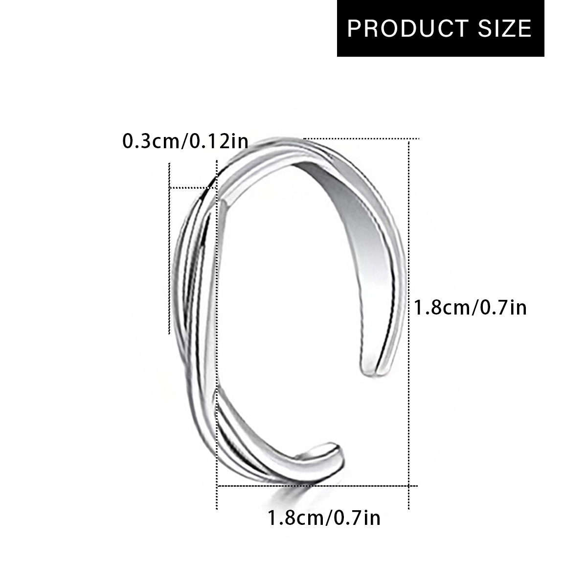 Anel de pé de aço inoxidável s - Body Jewelry Hoops avaliação e preço