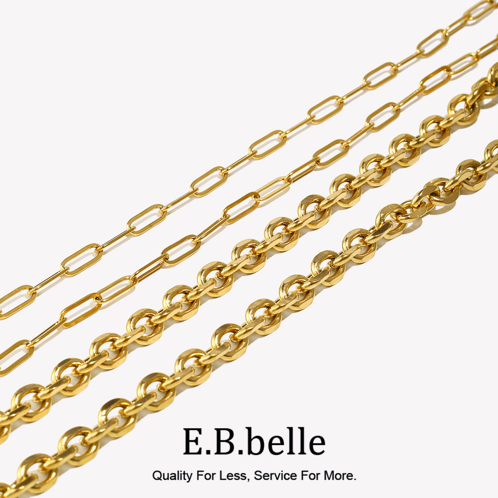 Corrente de aço inoxidável par - Body Jewelry Gold Plated avaliação e preço