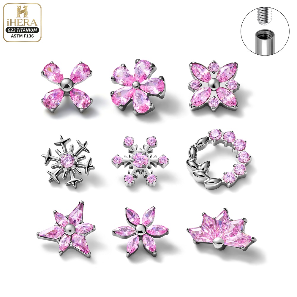 Brincos de Titânio ASTM F136 c - Cluster Stud Ear avaliação e preço