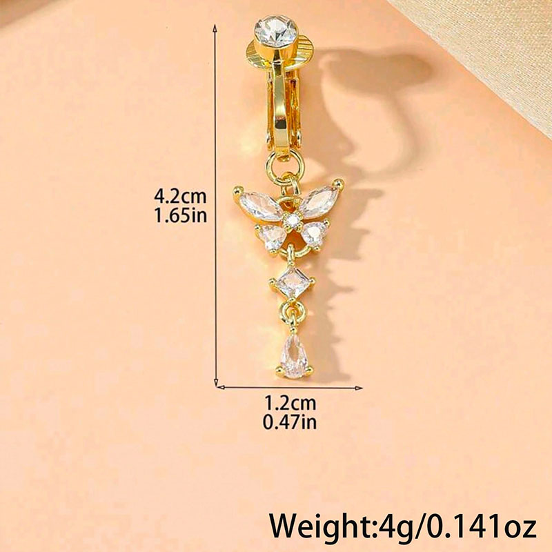 1 Peça Anel de Umbigo Falso co - Body Jewelry Hoops avaliação e preço