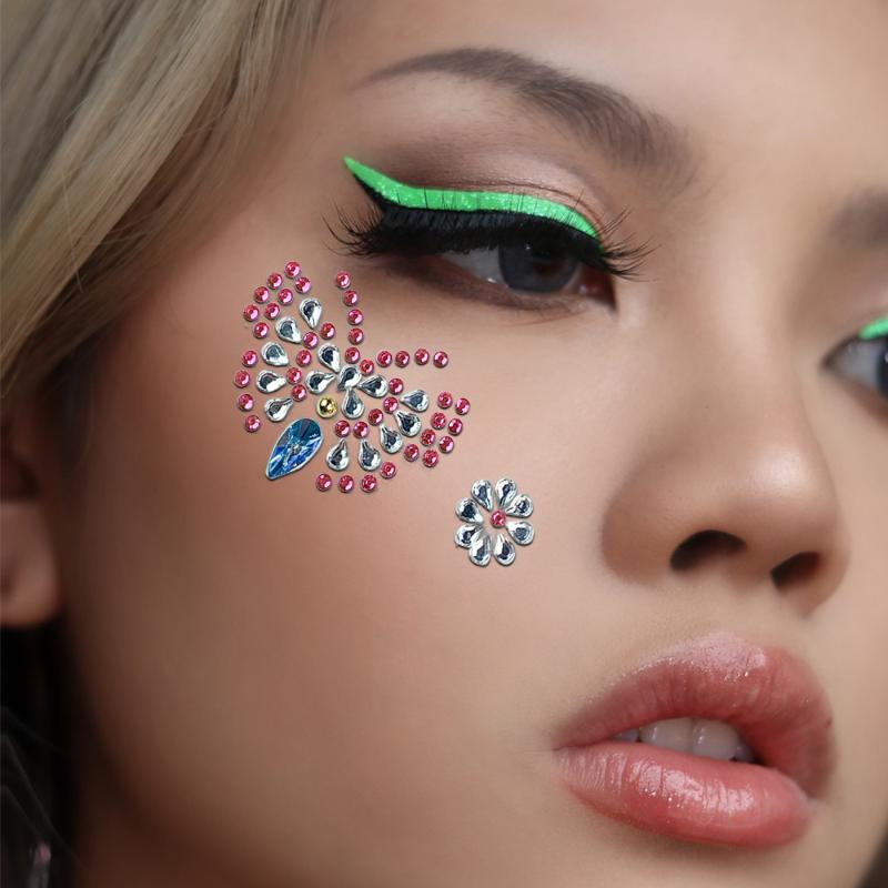 Adesivos de Strass 3D para Maq - Body Jewelry Eyebrow avaliação e preço