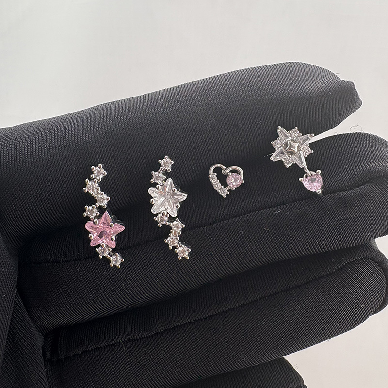 Brinco de Titânio Estilo INS c - Cluster Stud Ear avaliação e preço