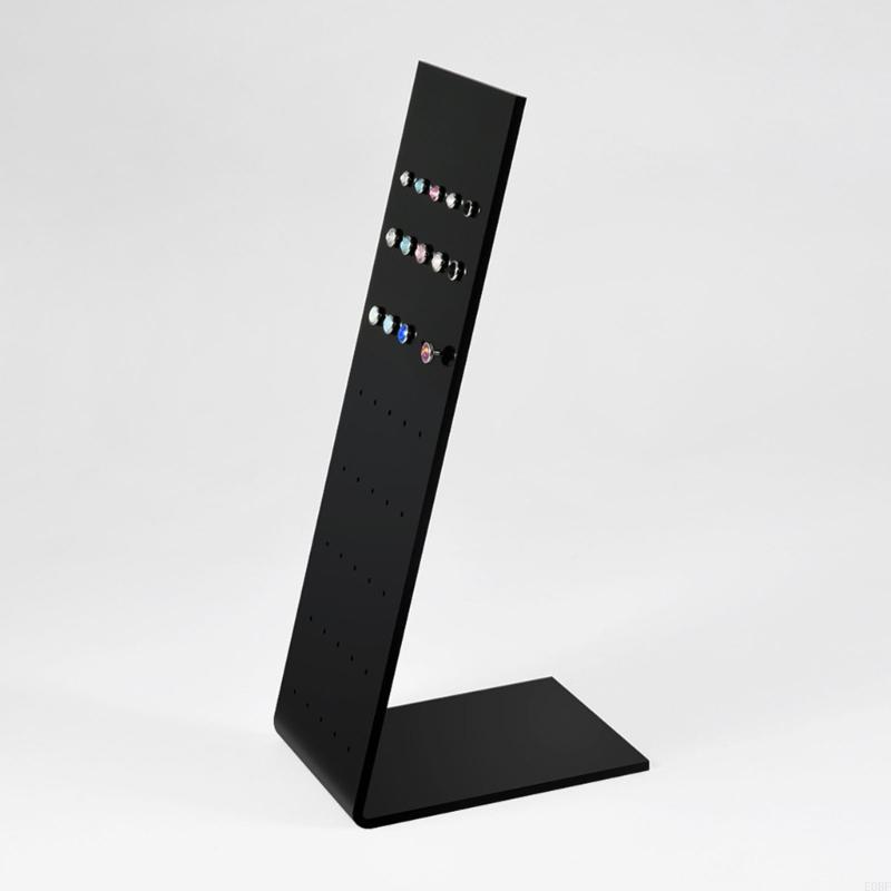 Preto premium l forma acrílico - Body Jewelry Holder avaliação e preço
