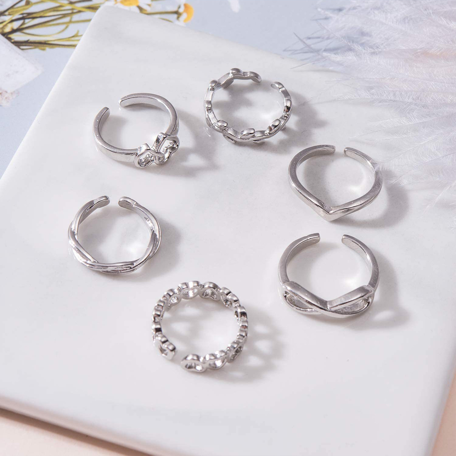 10/12 pçs anéis de dedo do pé  - Body Jewelry Hoops avaliação e preço
