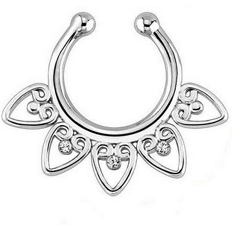 Cristal indiano snag no nariz  - Body Jewelry Hoops avaliação e preço