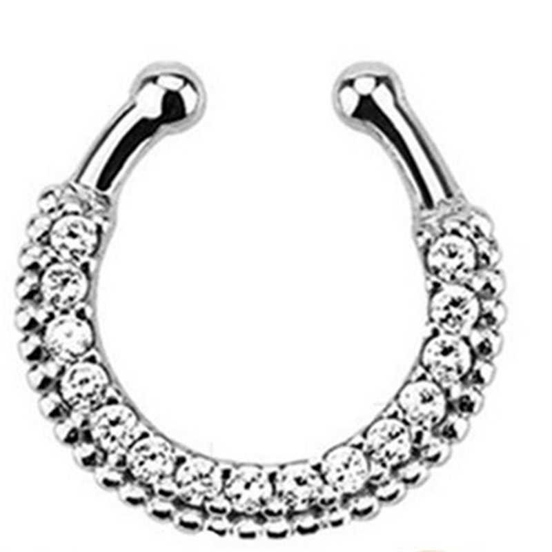 Cristal indiano snag no nariz  - Body Jewelry Hoops avaliação e preço