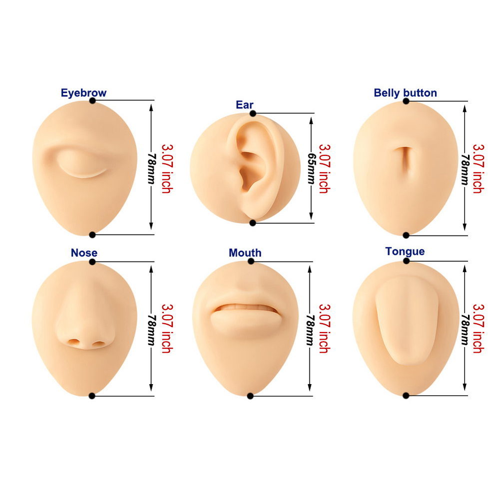 Modelo de língua de orelha, bo - Body Jewelry Holder avaliação e preço