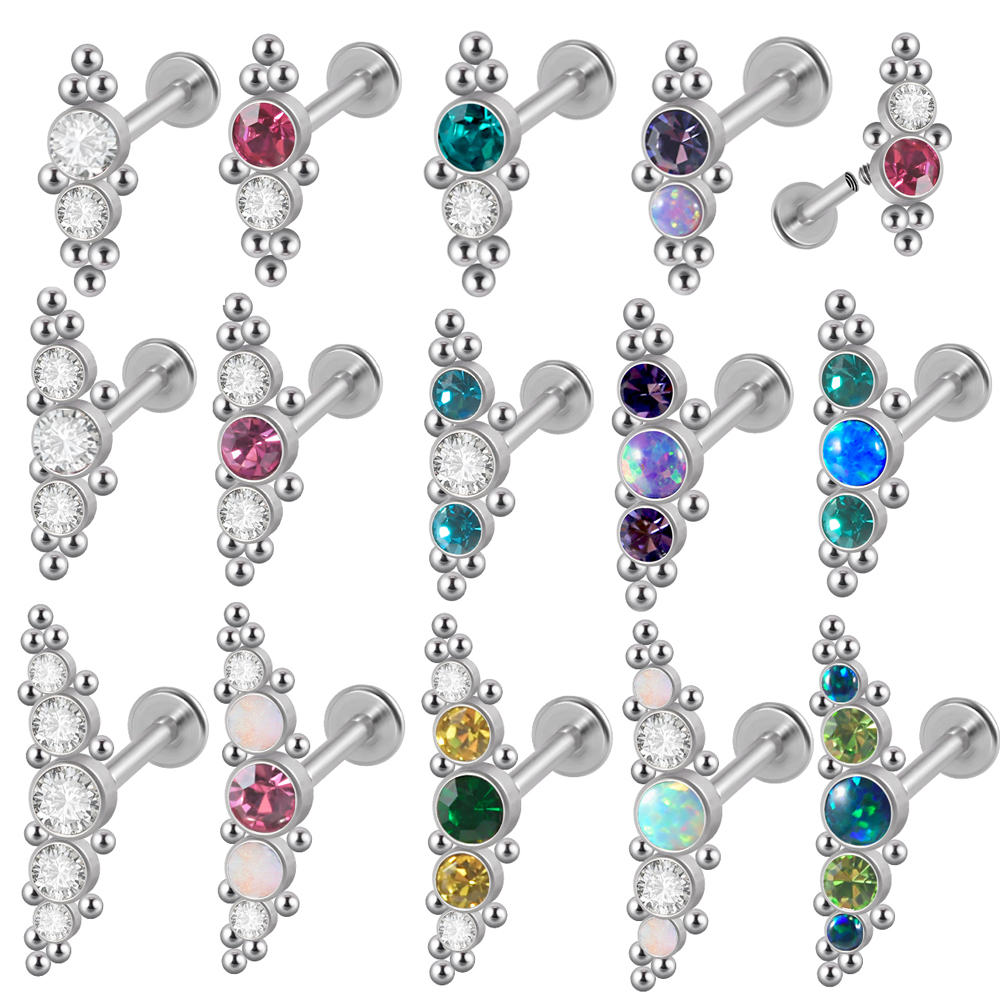 Crystal Cluster Brincos, Labre - Cluster Stud Ear avaliação e preço
