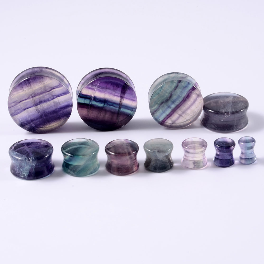 Pedra Natural Duplo Flared Plu - Body Jewelry Tunnels avaliação e preço
