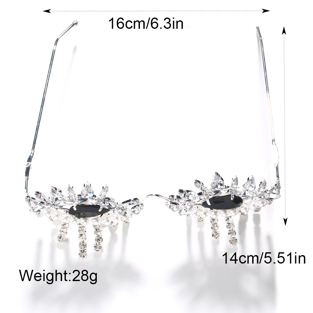 Stonefans-Tassel Óculos Quadro - Body Jewelry Sale avaliação e preço
