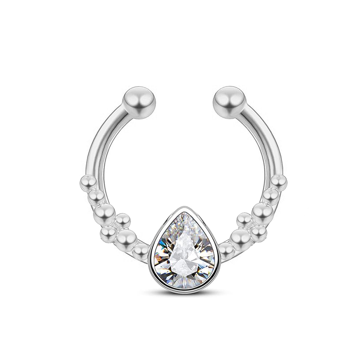 Anel de nariz falso em ferradu - Body Jewelry Hoops avaliação e preço