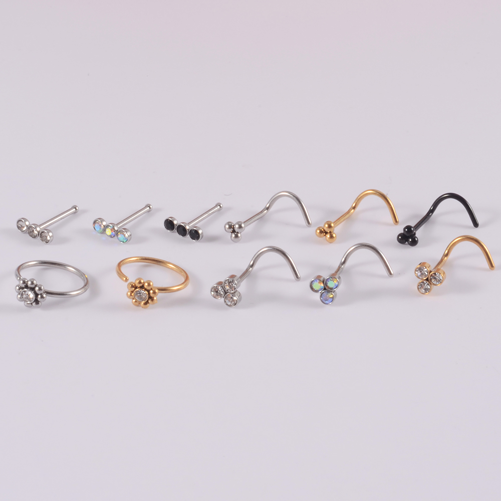 2-12 Pçs/lote 316L Aço Cirúrgi - Body Jewelry Holder avaliação e preço