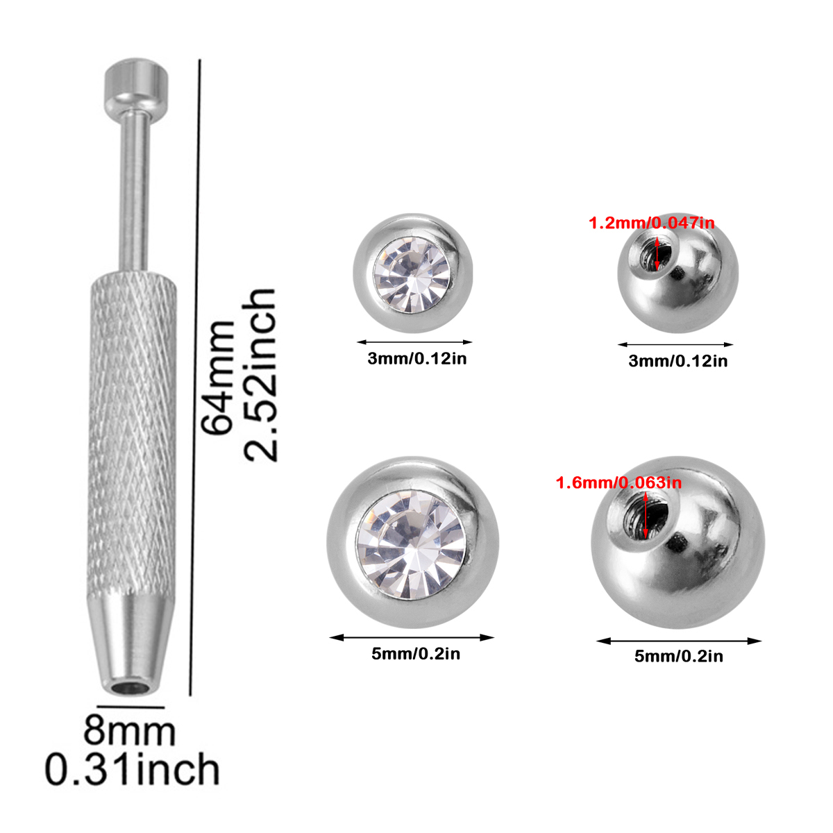 11 peças de Ferramentas para M - Body Jewelry Holder avaliação e preço