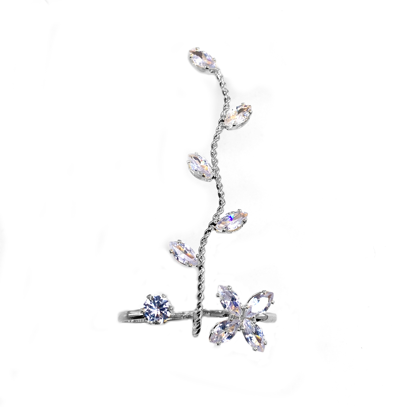 Requintado anel do pé do zircã - Body Jewelry Hoops avaliação e preço
